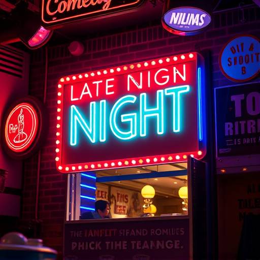 Poster for 'Late Night Laughs' TV show