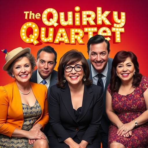 Poster for 'The Quirky Quartet' TV show